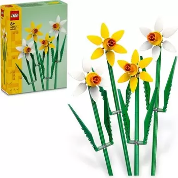 Конструктор пластиковый Lego Iconic Нарциссы, 216 деталей