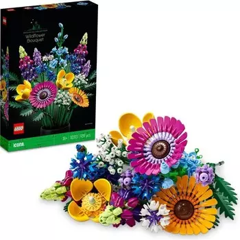 Конструктор пластиковый Lego Icons Полевые цветы, 939 деталей