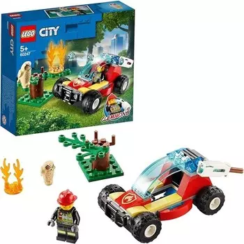 Конструктор пластиковый Lego Лесной пожар, 84 детали