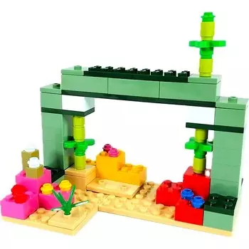 Конструктор пластиковый Lego Minecraft битва стражей