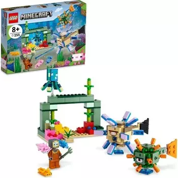 Конструктор пластиковый Lego Minecraft Guardian Battle, 255 деталей
