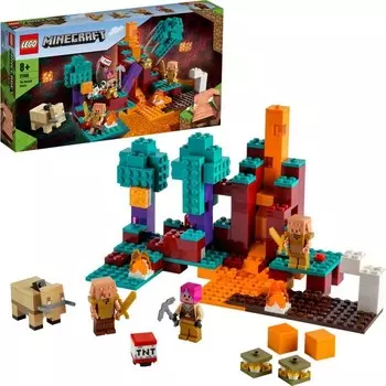 Конструктор пластиковый Lego Minecraft Искаженный лес, 287 деталей