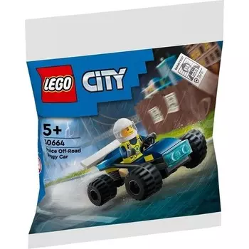 Конструктор пластиковый Lego Полицейский багги, 35 деталей