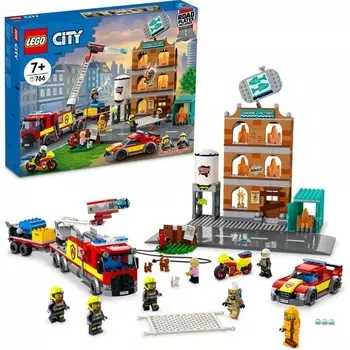 Конструктор пластиковый Lego Пожарная часть, 766 деталей