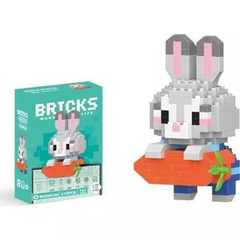 Конструктор пластиковый Lego Pustaty Зайчик с морковкой