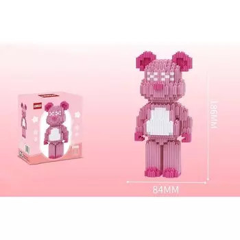 Конструктор пластиковый Love Home Розовый медвежонок, 2200 деталей