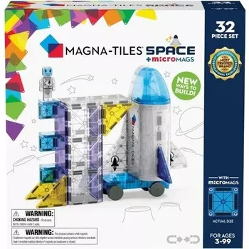 Конструктор пластиковый Magna-Tiles Космос, 32 детали