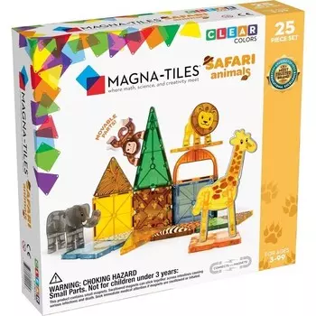 Конструктор пластиковый Magna-Tiles Сафари, 25 детали