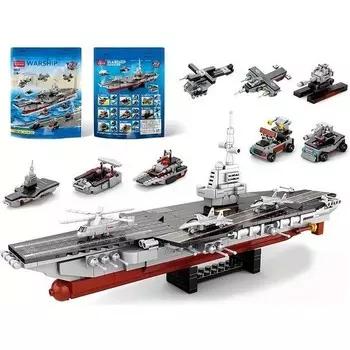 Конструктор пластиковый Mega Bloks Lego Авианосец, 546 деталей
