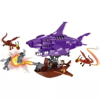 Конструктор пластиковый Mj Toys Пиратский корабль, 317 деталей