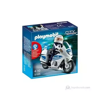 Конструктор пластиковый Playmobil Полицейский мотоцикл