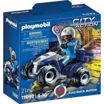 Конструктор пластиковый Полицейский квадроцикл Playmobil