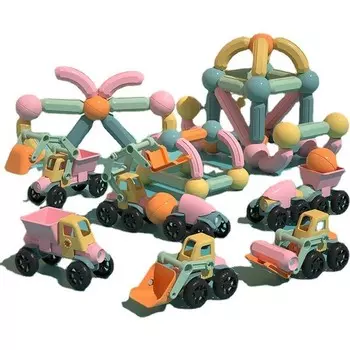 Конструктор пластиковый Prodigy Toy с магнитами, 52 детали
