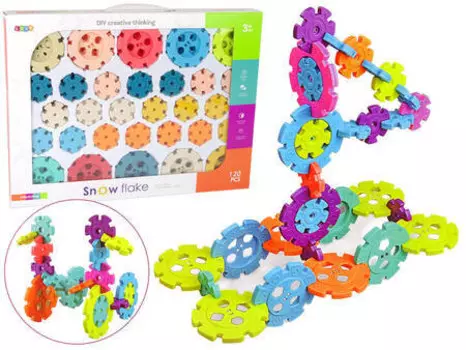 Конструкторы снежинки 120 элементов Lean Toys
