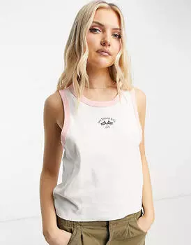Контрастная майка Levi's белого цвета