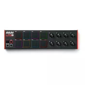 Контроллер Akai Professional LPD8 Mk2 Mini 8-Pad USB, черный