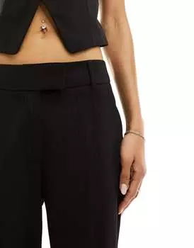 Коордные брюки-клеш в блестящую полоску ASOS