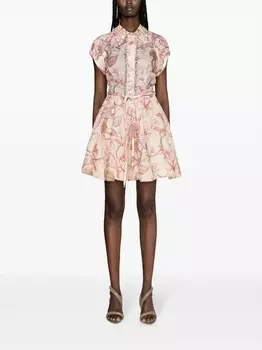Коралловое платье-флип Matchmaker Zimmermann, коралл