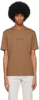 Коричневая футболка #UseTheExisting ZEGNA