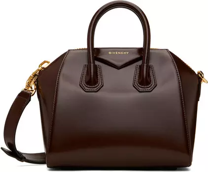 Коричневая мини-сумка Antigona Givenchy