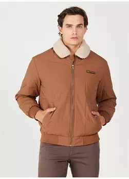 Коричневая мужская куртка Regular Fit W232228220 Куртка-бомбер Wrangler, коричневый
