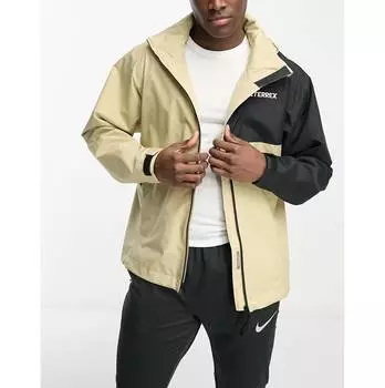 Коричневая непромокаемая куртка adidas Terrex adidas performance