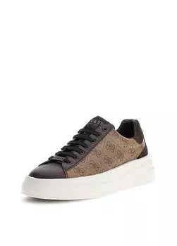 Коричнево-бежевые мужские кроссовки ELBA Guess, коричневый/бежевый