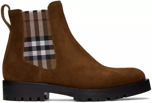 Коричневые ботильоны Allostock Burberry