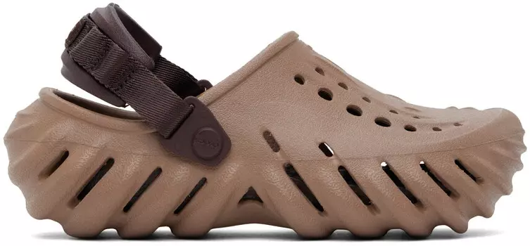 Коричневые Echo-сабо Crocs