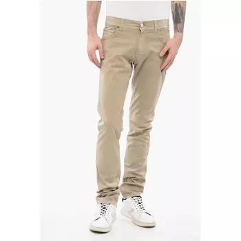 Коричневые хлопковые брюки Corneliani, Brown