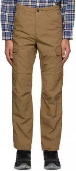 Коричневые классические брюки карго Carhartt Work In Progress