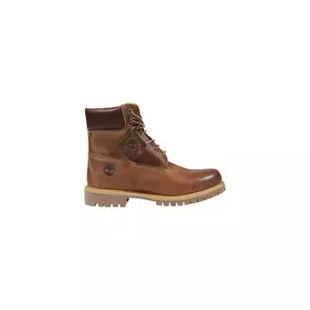 Коричневые кожаные ботинки Timberland