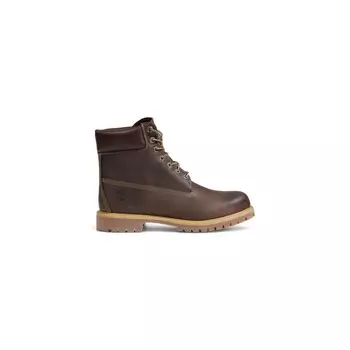 Коричневые кожаные ботинки Timberland