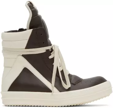 Коричневые кроссовки Rick Owens Geobasket