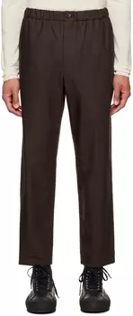 Коричневые прямые брюки Jil Sander