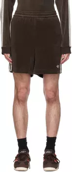 Коричневые шорты adidas Originals Edition Dark Wales Bonner