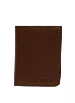 Коричневый мужской кожаный кошелек Cotton Bar