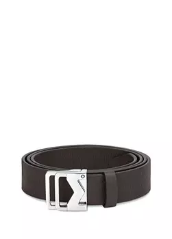 Коричневый мужской кожаный ремень Montblanc, черный