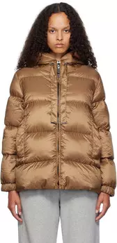 Коричневый пуховик Seie Max Mara