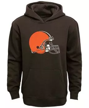 Коричневый пуловер с логотипом команды Big Boys Cleveland Browns Outerstuff, коричневый