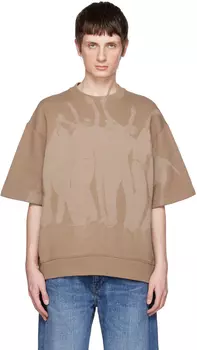 Коричневый свитшот Calvin Klein Strobe