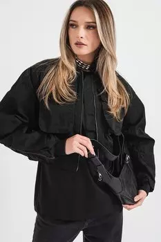 Короткая куртка-бомбер Diesel, черный