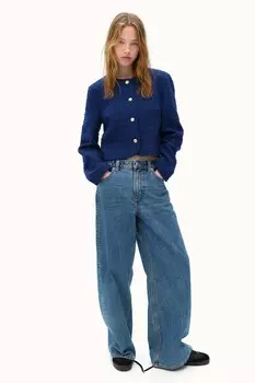 Короткая куртка букле H&M, синий