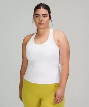 Короткая майка Cool Racerback Lululemon, белый