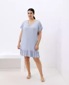 Короткая ночная рубашка с короткими рукавами Couchel, синий