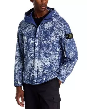 Короткая парка Stone Island, синий