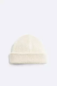 Короткая шапка ZARA, экрю
