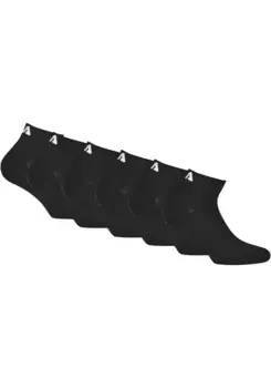 Короткие носки Fila (6 пар), с усиленной пяткой, черный