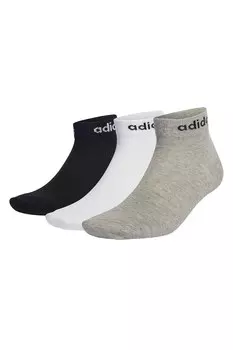 Короткие носки с логотипом - 3 пары Adidas Performance, черный