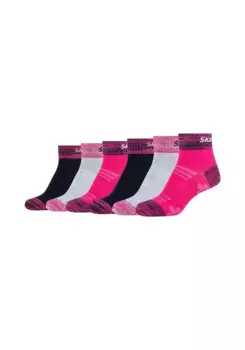 Короткие носки Skechers "Короткие носки, 6 шт.", цвет Pink Glow